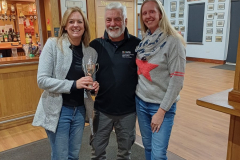 The Reg Dutson award for outstanding contribution: awarded to Bill Price RIP.  Presented by Chair Duncan Gleig  and collecte don Bil's behalf by his daughters Lynn and Sharon.